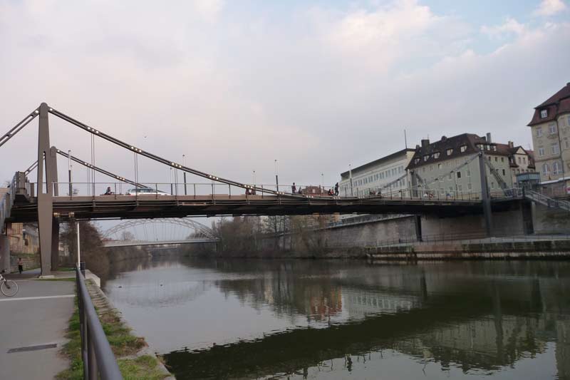 The chain bridge in Bamberg